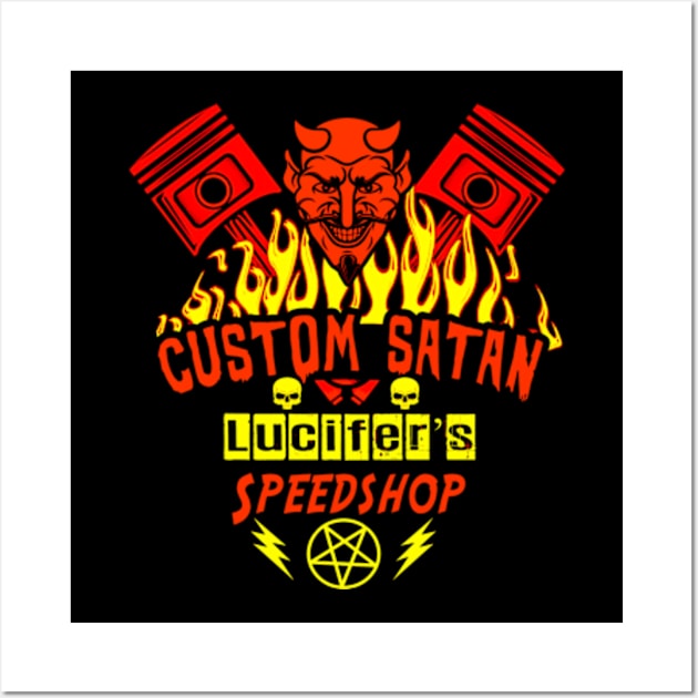 Custom Satan (Colour 2) Wall Art by CosmicAngerDesign